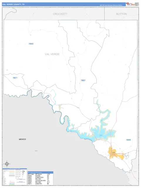 Val Verde County, TX map
