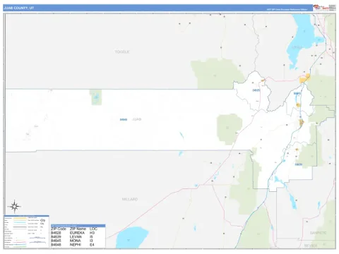Juab County, UT map