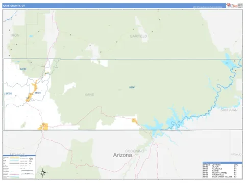 Kane County, UT map