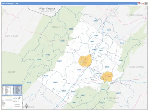 Augusta County, VA map