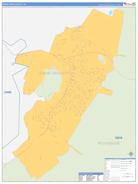 Buena Vista County, VA map