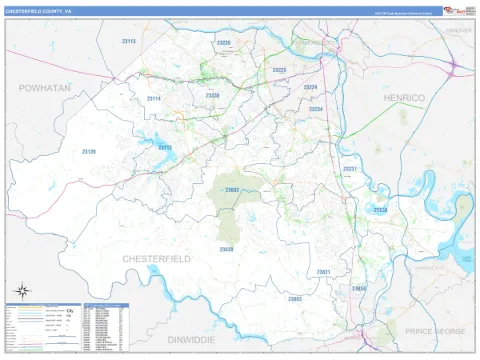 Chesterfield County, VA map
