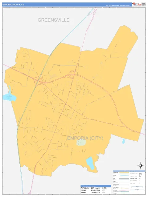 Emporia County, VA map