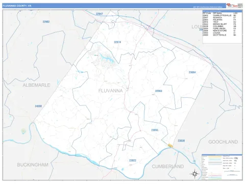 Fluvanna County, VA map
