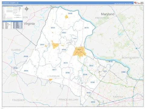 Loudoun County, VA map