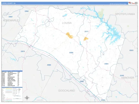 Louisa County, VA map