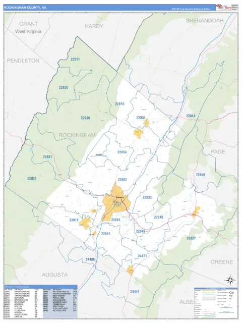 Rockingham County, VA map