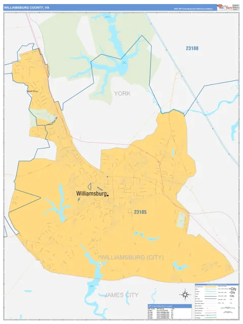 Williamsburg County, VA map