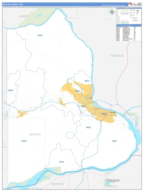 Benton County, WA map