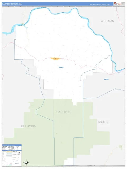 Garfield County, WA map