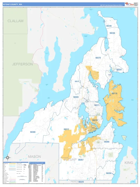 Kitsap County, WA map