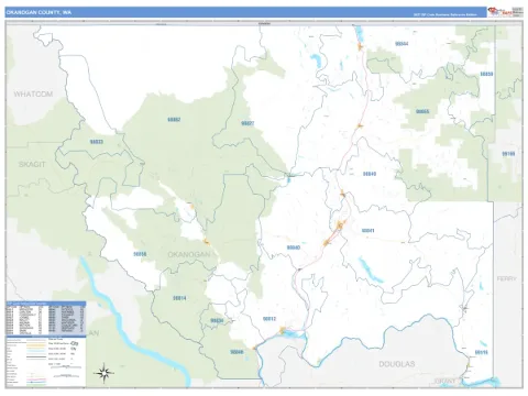 Okanogan County, WA map