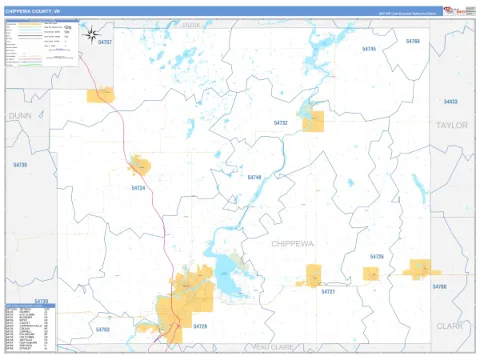 Chippewa County, WI map