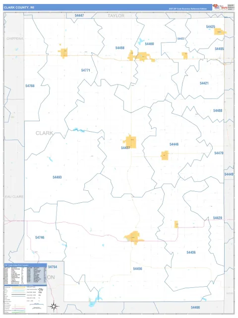 Clark County, WI map