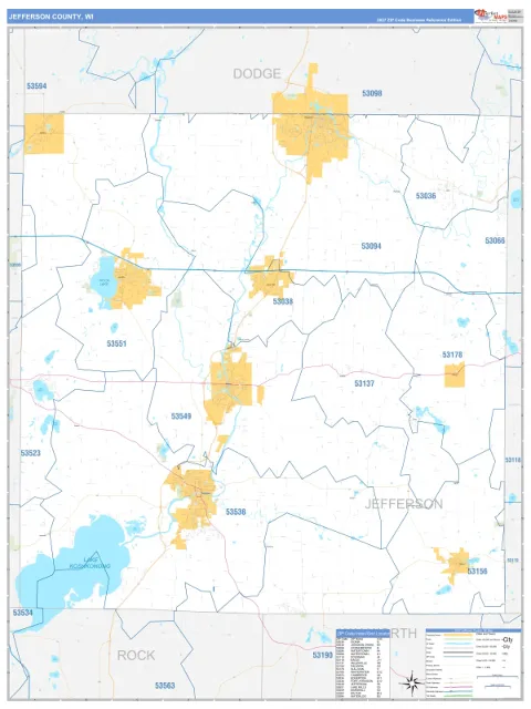 Jefferson County, WI map