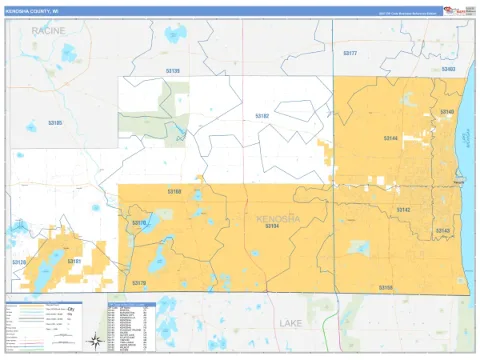 Kenosha County, WI map