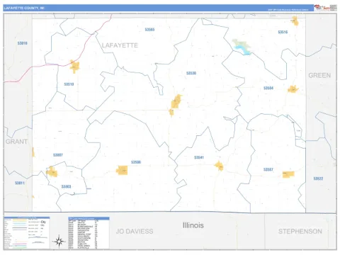Lafayette County, WI map