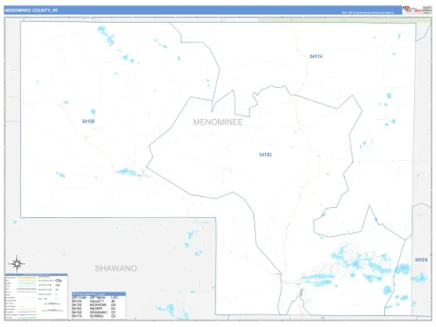 Menominee County, WI map