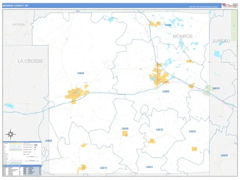 Monroe County, WI map
