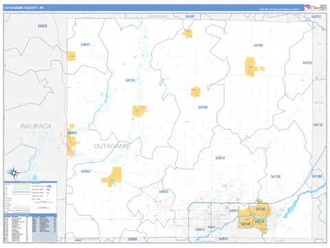 Outagamie County, WI map
