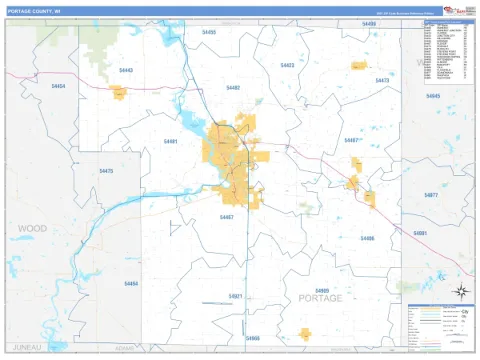 Portage County, WI map