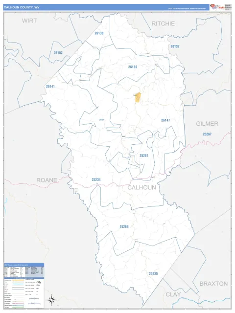 Calhoun County, WV map