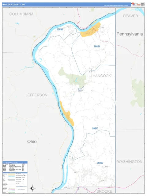 Hancock County, WV map