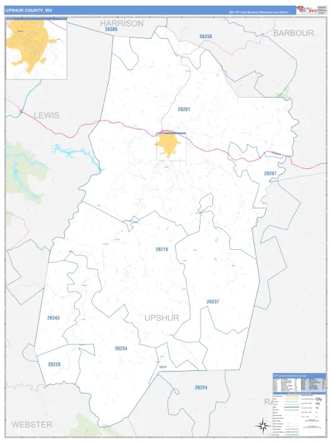 Upshur County, WV map