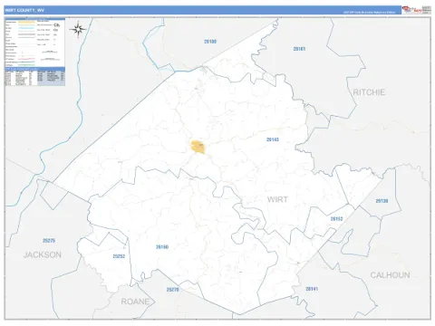 Wirt County, WV map