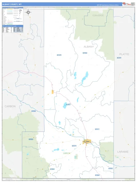 Albany County, WY map