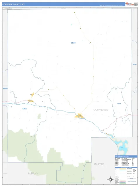 Converse County, WY map