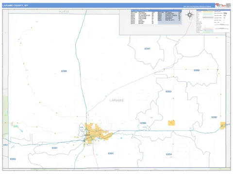 Laramie County, WY map