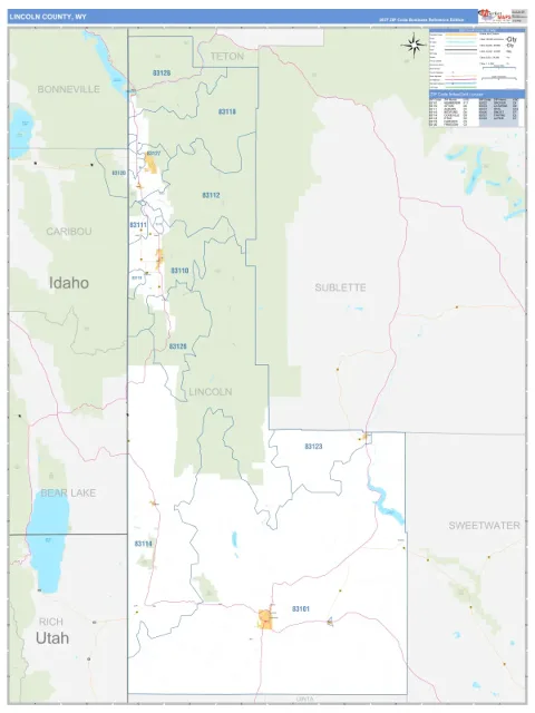 Lincoln County, WY map