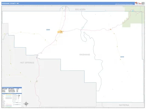 Washakie County, WY map