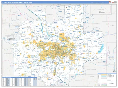 St. Louis metro area map