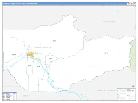 Fairbanks metro area map