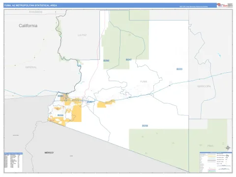 Yuma metro area map