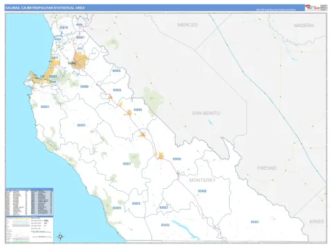Salinas metro area map