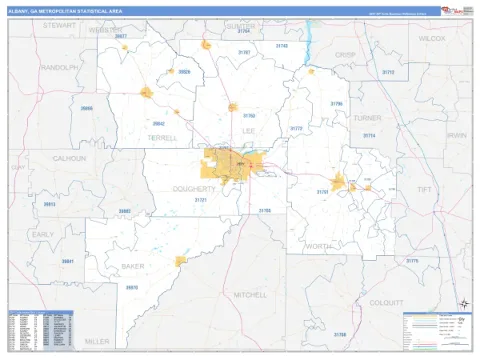 Albany metro area map