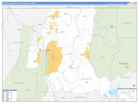 Dalton metro area map