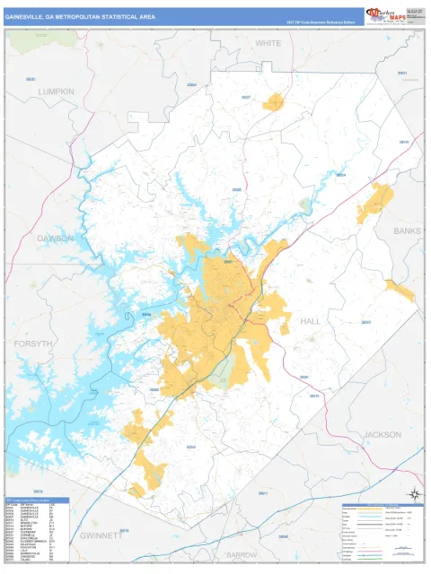Gainesville metro area map