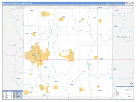 Ames metro area map
