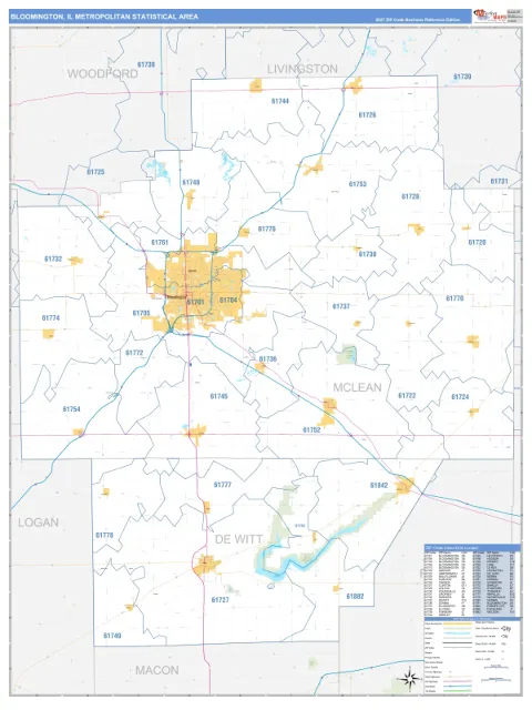 Bloomington metro area map