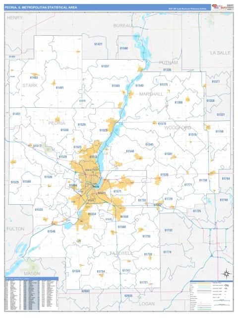 Peoria metro area map