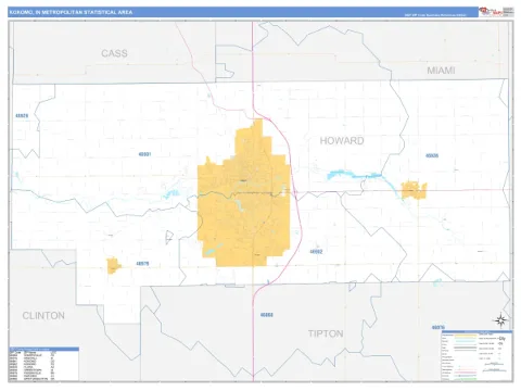 Kokomo metro area map