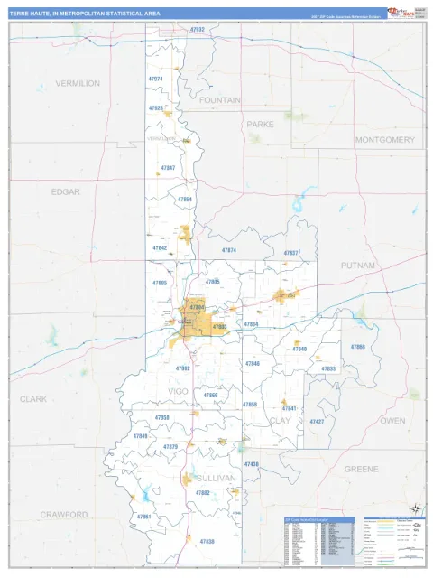 Terre Haute metro area map