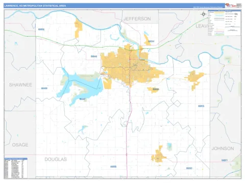 Lawrence metro area map
