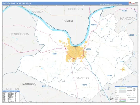 Owensboro metro area map