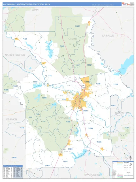 Alexandria metro area map