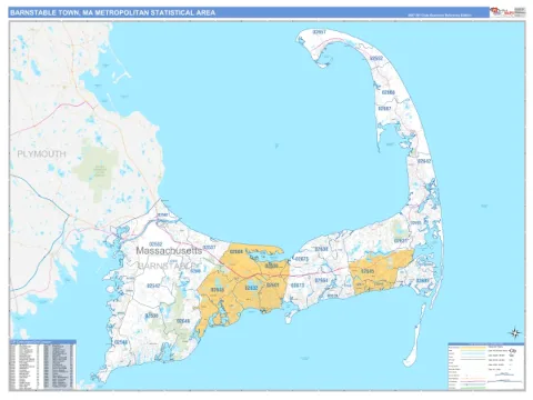 Barnstable Town metro area map